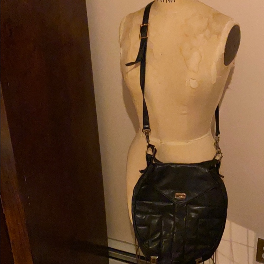 Double strap black purse.